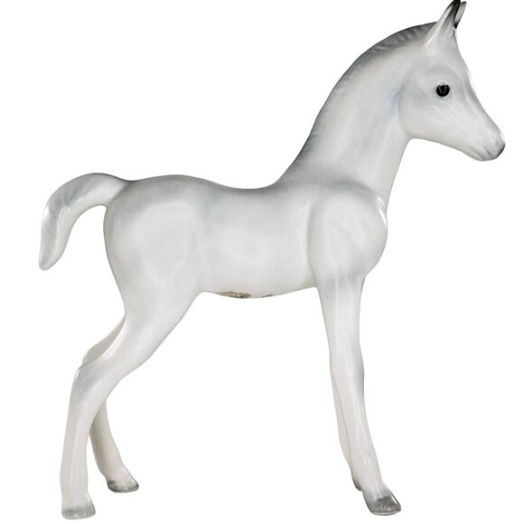 Josef Originals Arabian Colt Foal Horse Figurine White Grey - Picture 1 of 5